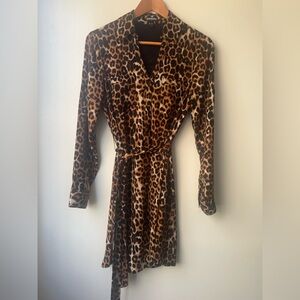 Express Animal Print Mini Dress